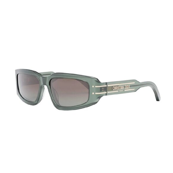 NEW DIOR SUNGLASSES, GREEN WOMEN DIOR DIORSIGNATURE S9U 55F2 - Picture 1 of 3
